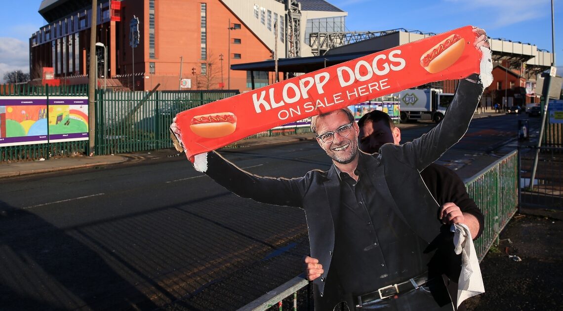 Food on sale before Liverpool