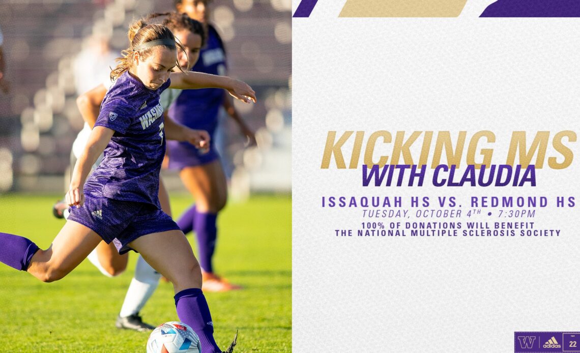 Washington Women’s Soccer to Participate in Kicking MS with Claudia Event