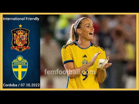 [1-1] | 07.10.2022 | Spain vs Sweden | España vs Suecia | Women Football International Friendly