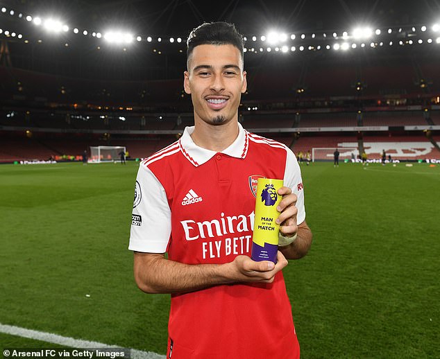 The 21-year-old was given the player of the match of the award after a goal and assist at home