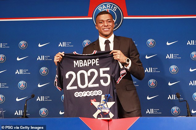 Mbappe snubbed Real Madrid earlier this year by signing a new deal at PSG until 2025
