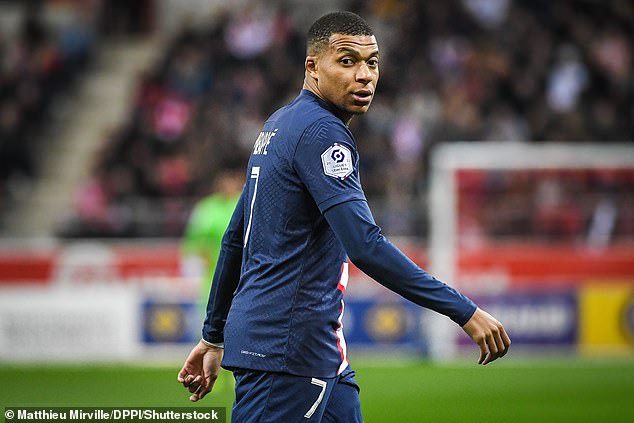 PSG are looking at Martinez as a potential replacement for forward Kylian Mbappe (pictured)