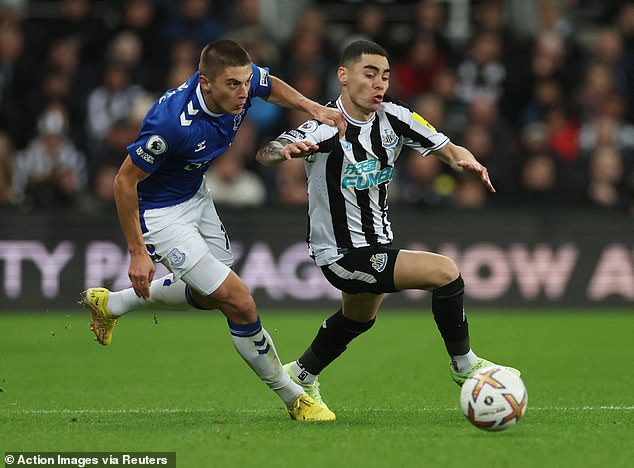 The Paraguayan winger scored the only goal as his side beat Everton 1-0 on Wednesday night