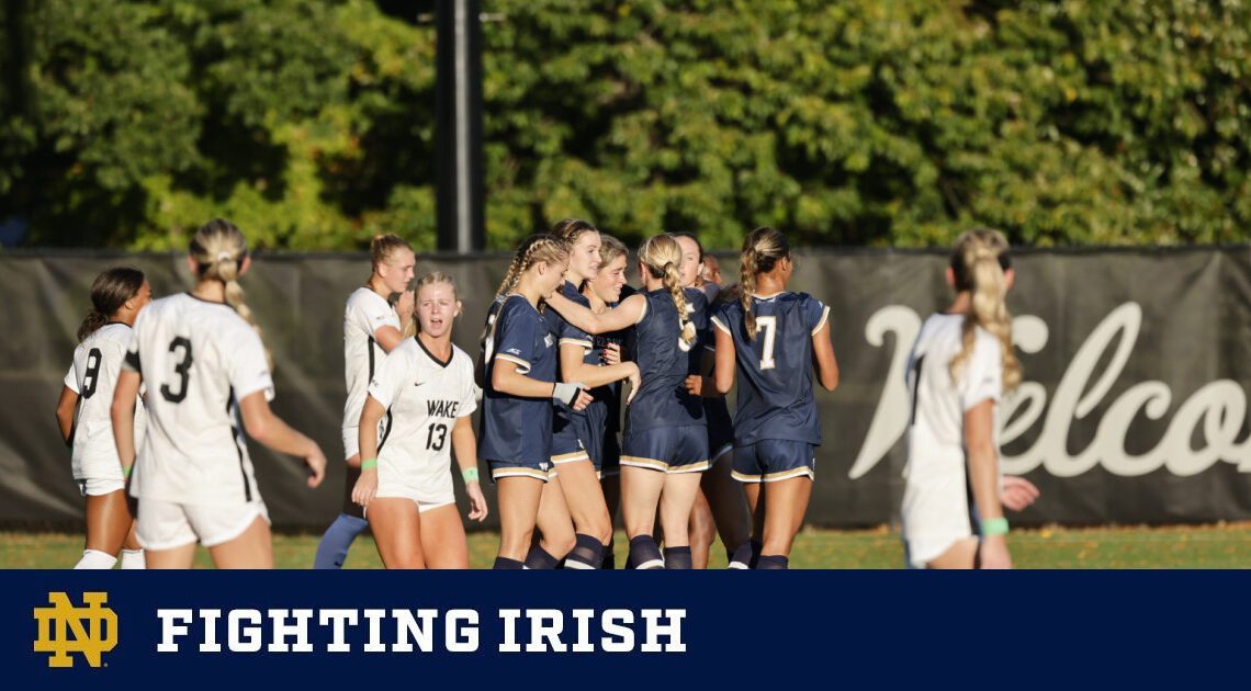 #5 Irish Win Sixth Straight With 3-0 Victory at Wake Forest – Notre Dame Fighting Irish – Official Athletics Website