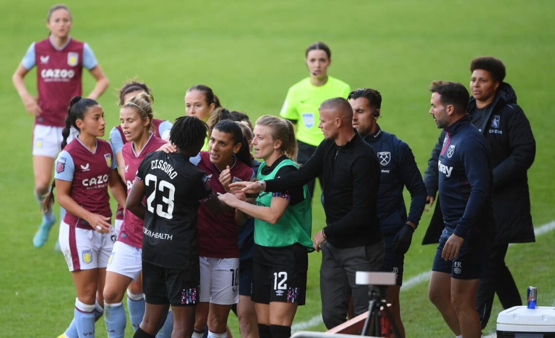 Aston Villa & West Ham charged by FA following WSL melee