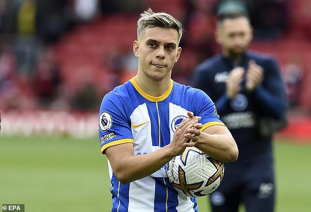 Brighton forward Leandro Trossard is wanted by Atletico Madrid, Chelsea and Arsenal