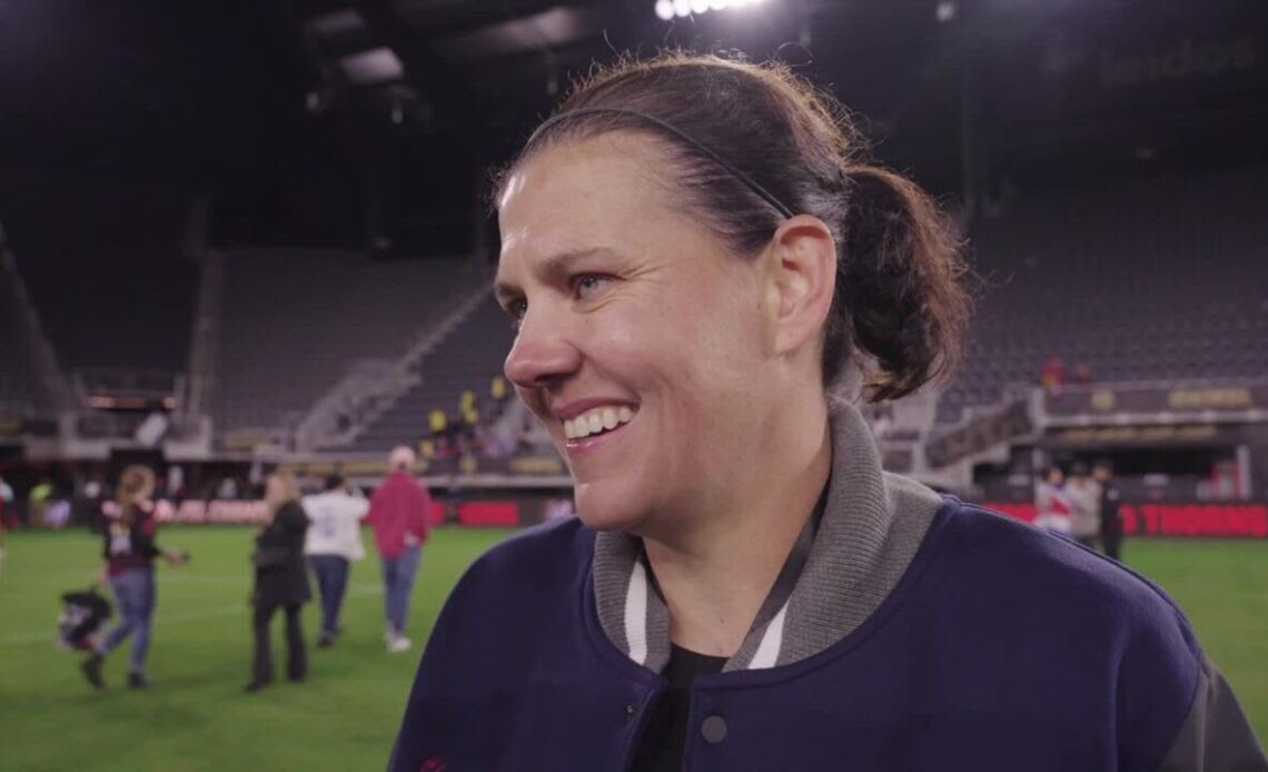 Christine Sinclair: "It's been a while since we brought this trophy back to Portland."