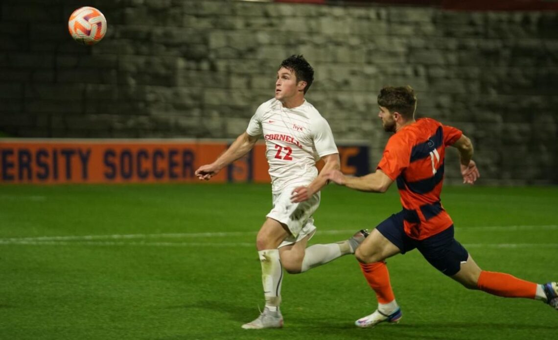 Cornell men's soccer upsets No. 7 Syracuse after entering top-25 rankings for first time in 2022
