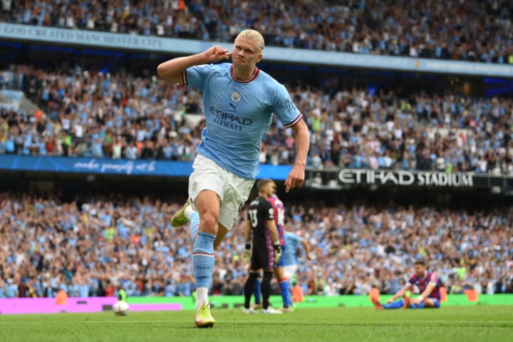 Erling Haaland has six goals in four games for Manchester City