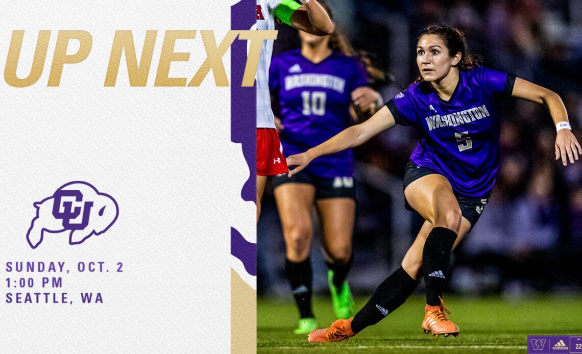 Huskies Welcome Colorado to Seattle for Sunday Afternoon Tilt
