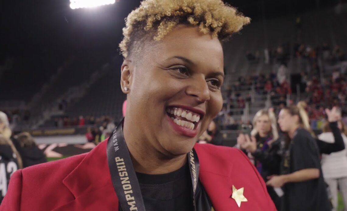 Karina LeBlanc on the field: "This win is so much more than just a win."