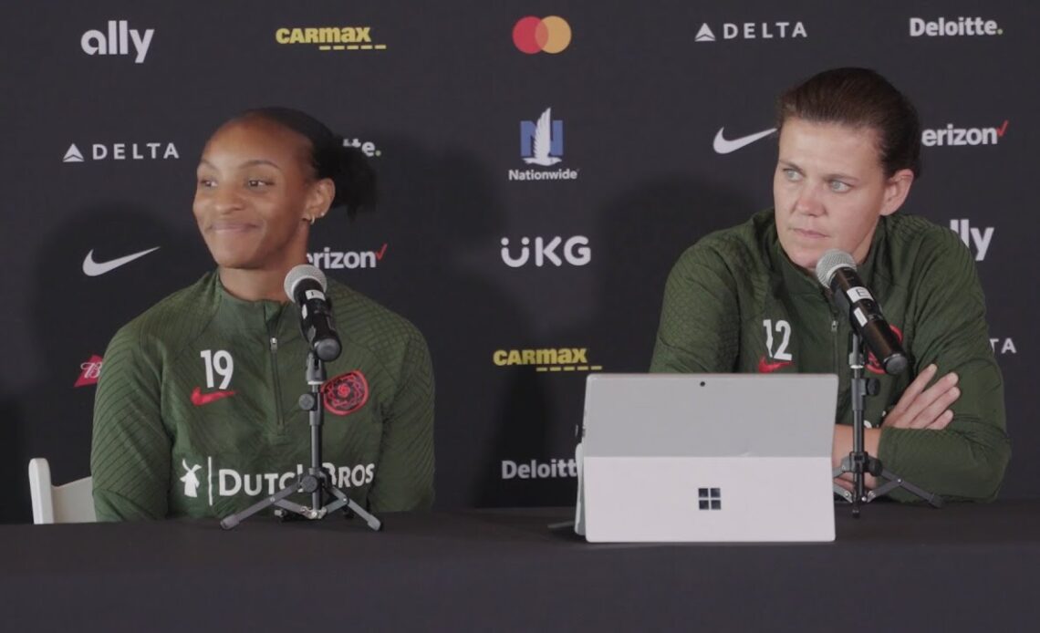 MEDIA | Crystal Dunn, Christine Sinclair join NWSL Championship presser