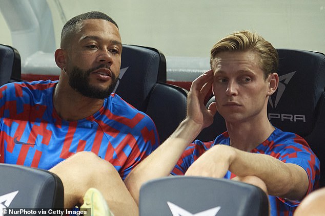 Frenkie de Jong has been left frustrated by being a substitute in Barcelona's bigger matches