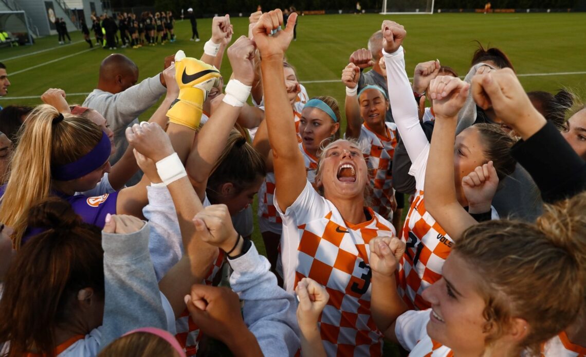 No. 21 UT Co-SEC East Division Champions After 2-0 Win Over Vandy