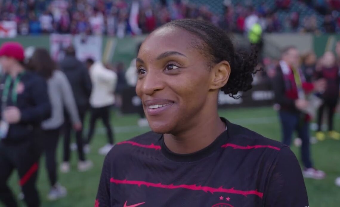 REACTION | Crystal Dunn: "Everything came together in this moment. I'm so proud of the team."