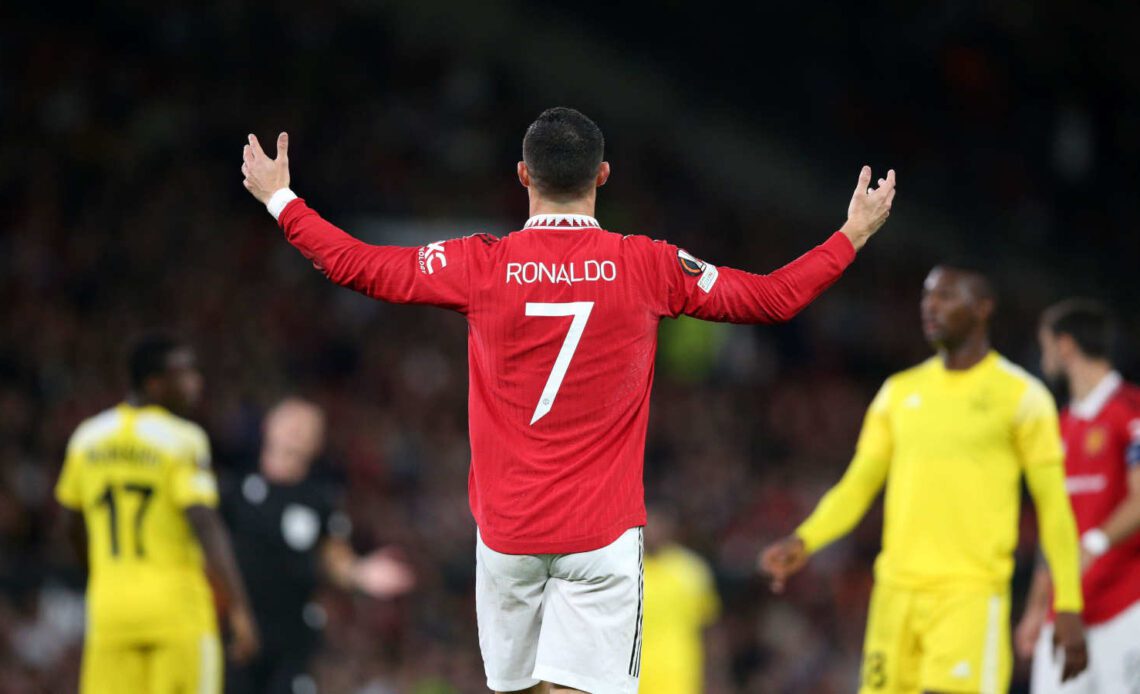 Cristiano Ronaldo of Manchester United against FC Sheriff