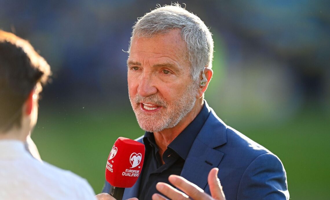 Liverpool legend Graeme Souness speaks to a presenter