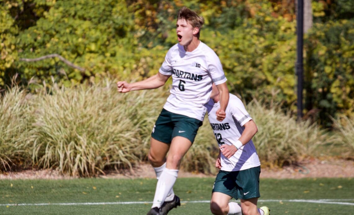 Stout Steers Spartans To 4-3 Win Over Rutgers Sunday