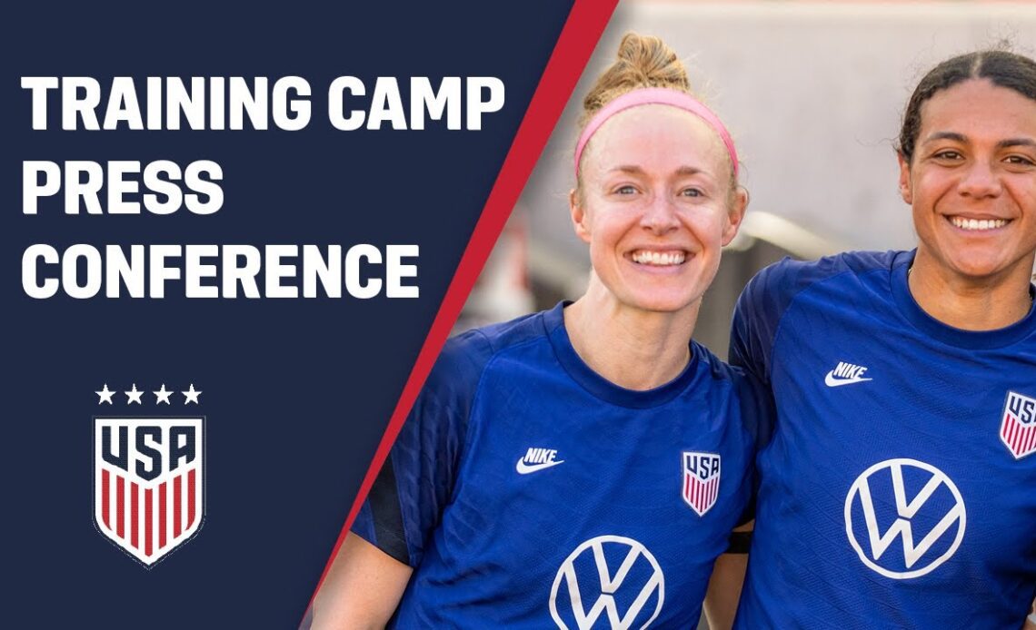 TRAINING CAMP PRESS CONFERENCE: Becky Sauerbrunn and Alana Cook