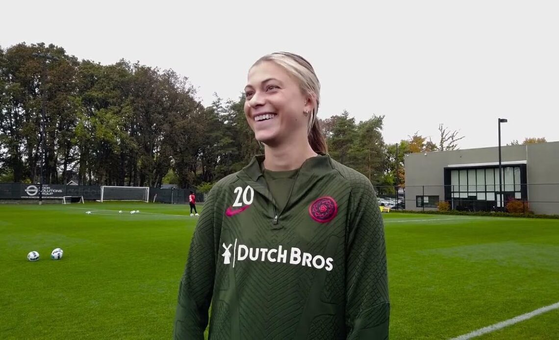 TRAINING | Kelli Hubly talks Best XI, NWSL Championship week