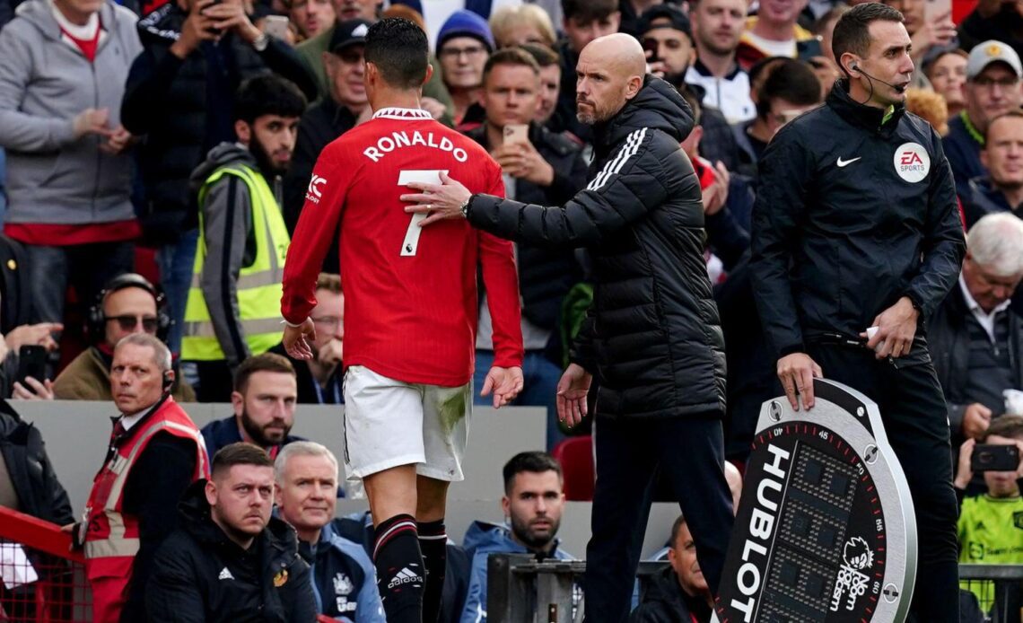 Erik Ten Hag substitutes Ronaldo in Manchester United draw