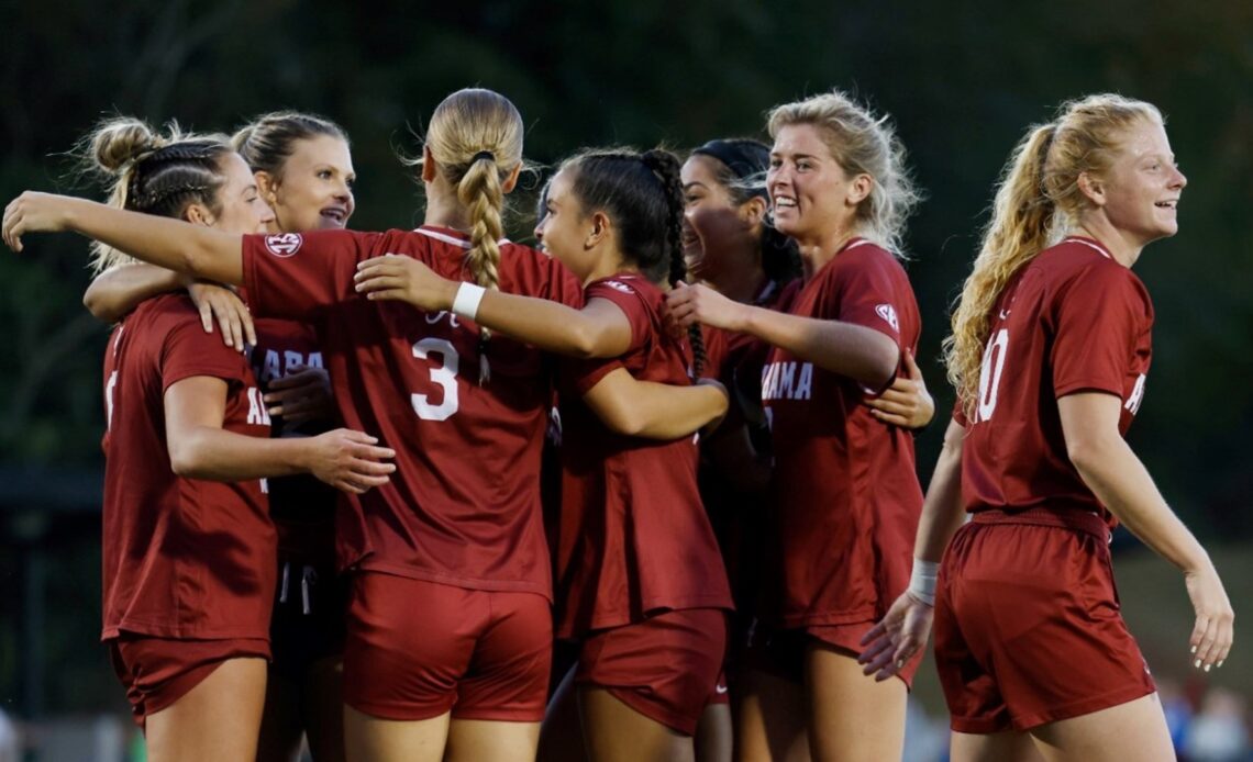 Top-Seeded Alabama Soccer Faces Eighth-Seeded Mississippi State in SEC Tournament Quarterfinals