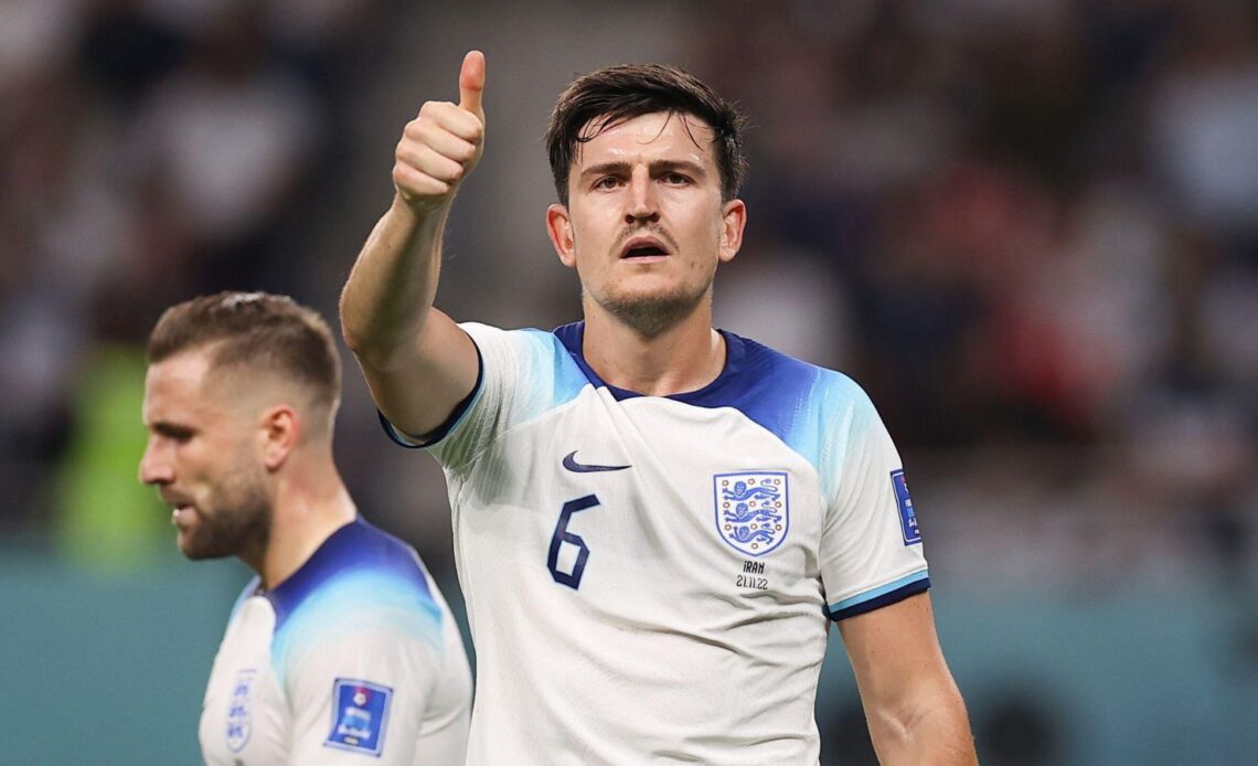 England defender Harry Maguire reacts