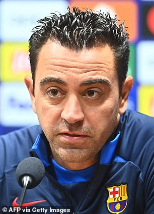 Barcelona (manager Xavi pictured) also could be in to make a move for Zaha