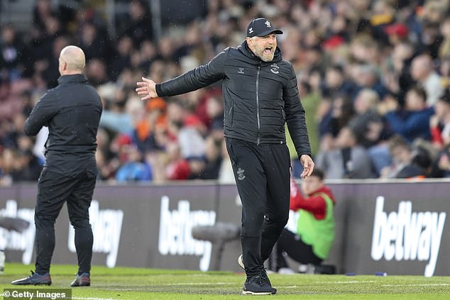 Jones was Southampton’s No.1 target to replace Ralph Hasenhuttl, who was sacked on Monday