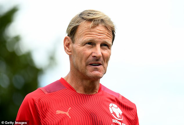 And iconic former United striker Sheringham (pictured), speaking exclusively to Sportsmail, added it is 'definitely time for him to go now' after the Portuguese veteran's latest outburst