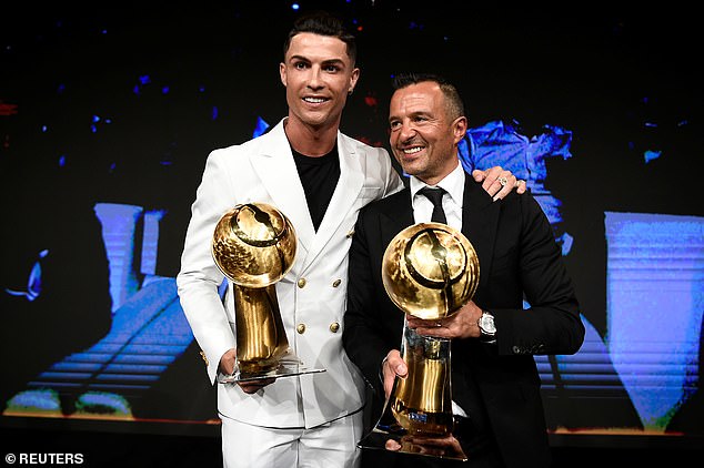 He revealed that he has already contacted Ronaldo's agent Jorge Mendes (R) over a move