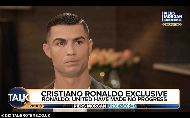 The Portuguese superstar expressed his discontent with the club in a Piers Morgan interview