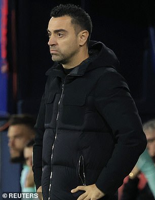 Barcelona are top of the table but Xavi won't be able to strengthen his side