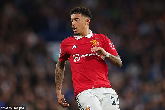 Manchester United winger Jadon Sancho also wiped his Instagram account last week