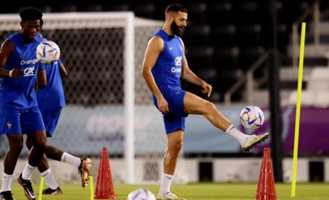 Big blow for France as Karim Benzema limps out of training just a day before the World Cup