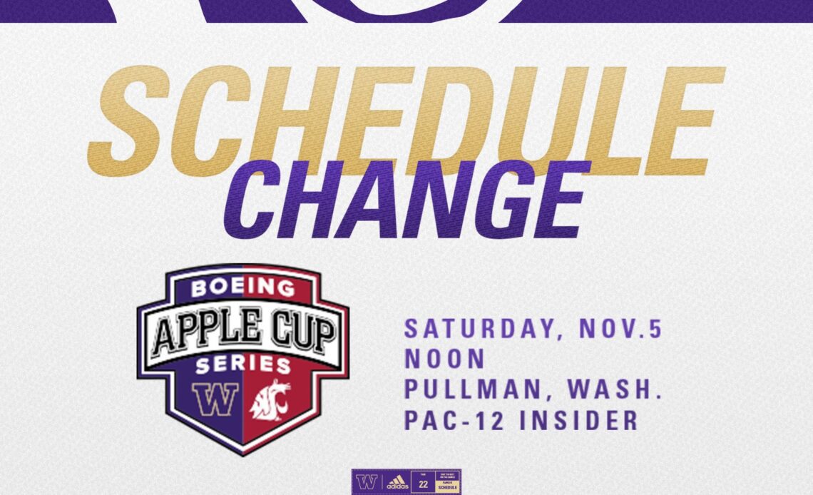 Boeing Apple Cup Series Matchup Postponed to Saturday