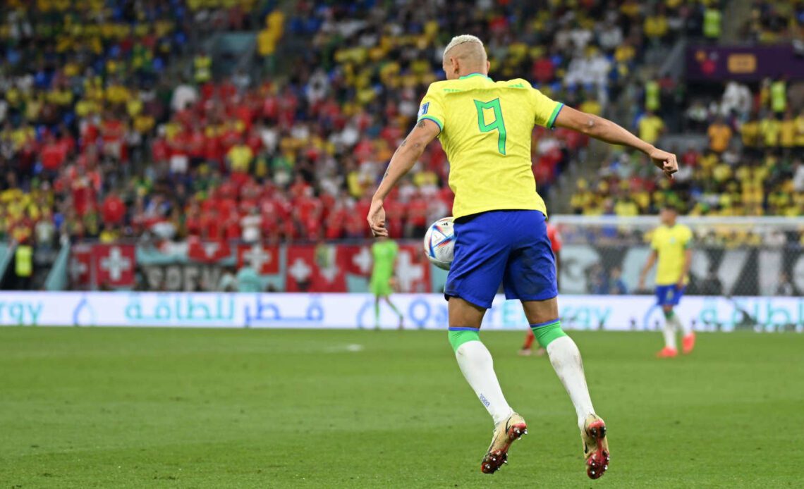 Richarlison of Brazil, against Switzerland at the 2022 FIFA World Cup