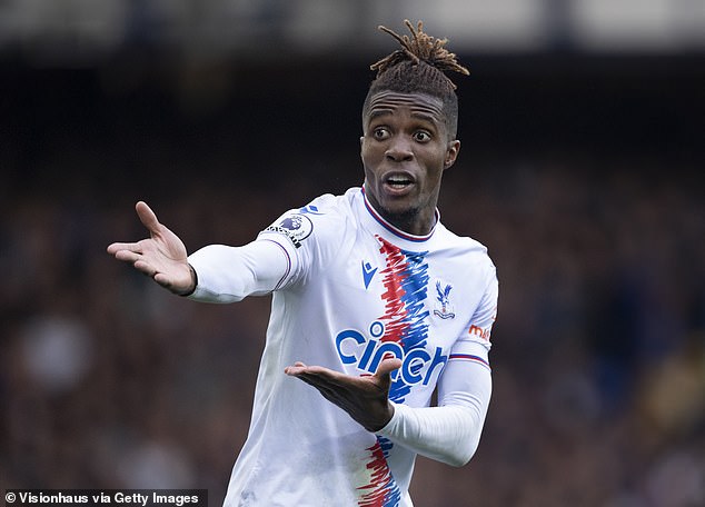 Wilfried Zaha has not agreed to extend his Crystal Palace contract beyond next year yet