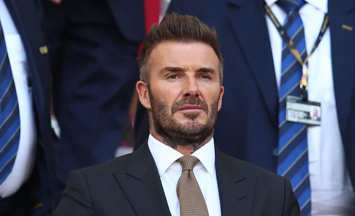 David Beckham attends an England match