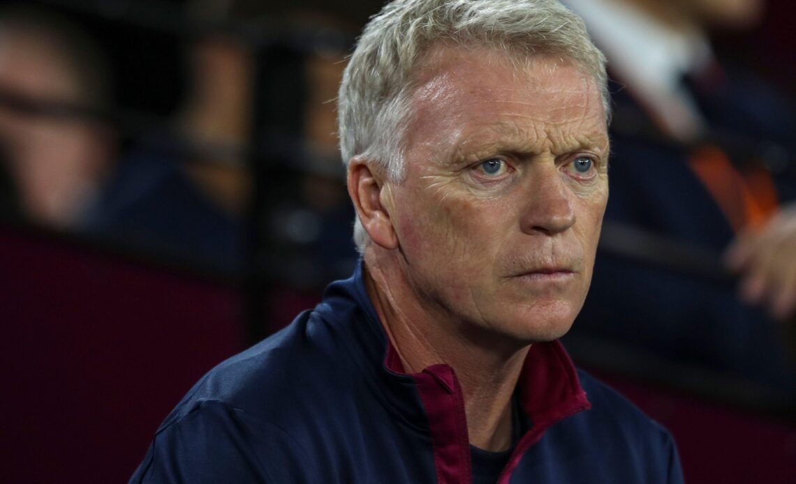 West Ham manager David Moyes before a match