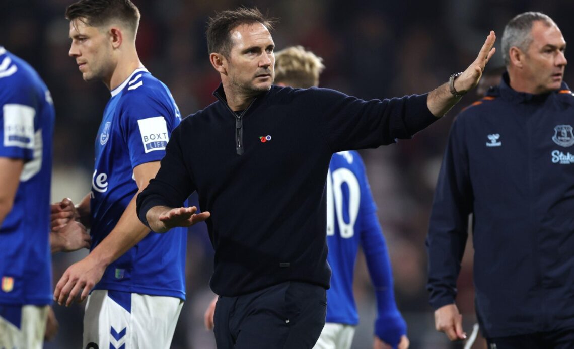 Frank Lampard apologises to supporters after Everton lose at Bournemouth.