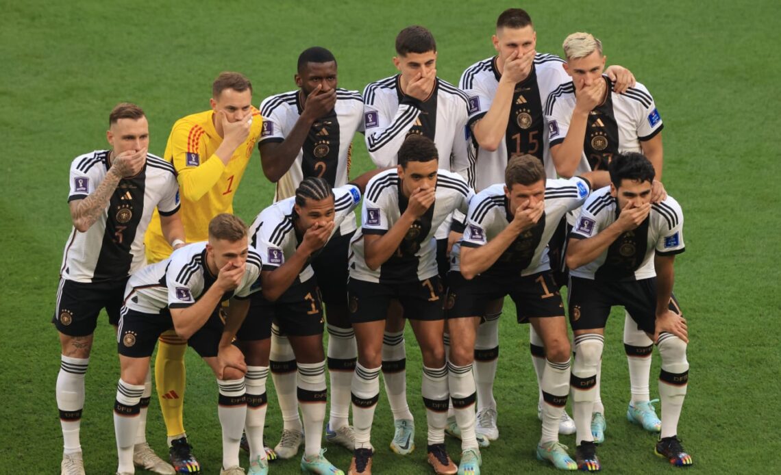 Germany stage alternative protest after FIFA ban OneLove armband