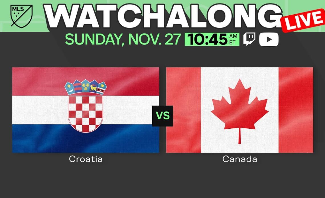 LIVE: Croatia vs Canada Watchalong Show with Amy Walsh