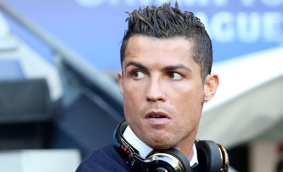 Cristiano Ronaldo looks over his sholder