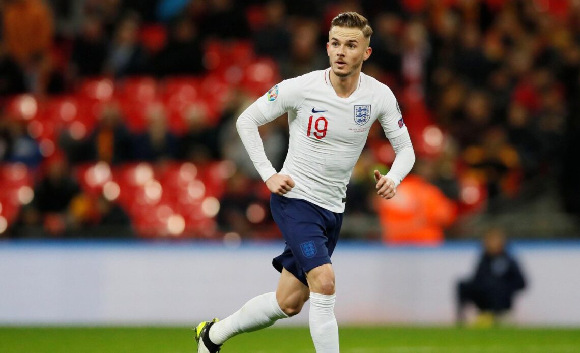 James Maddison in England action