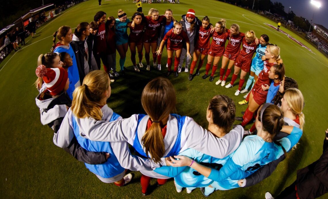 No. 1 seed Alabama Soccer Hosts Jackson State In First Round of NCAA Tournament