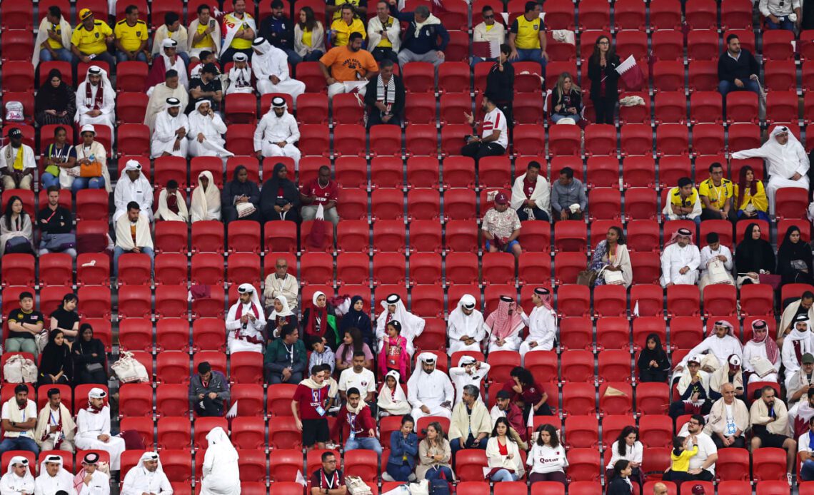 Qatar manager Felix Sanchez addresses fan exodus at World Cup opening game