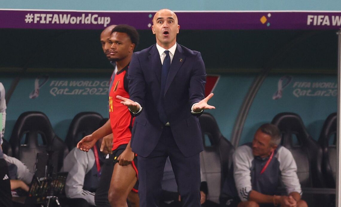Roberto Martinez looks frustrated