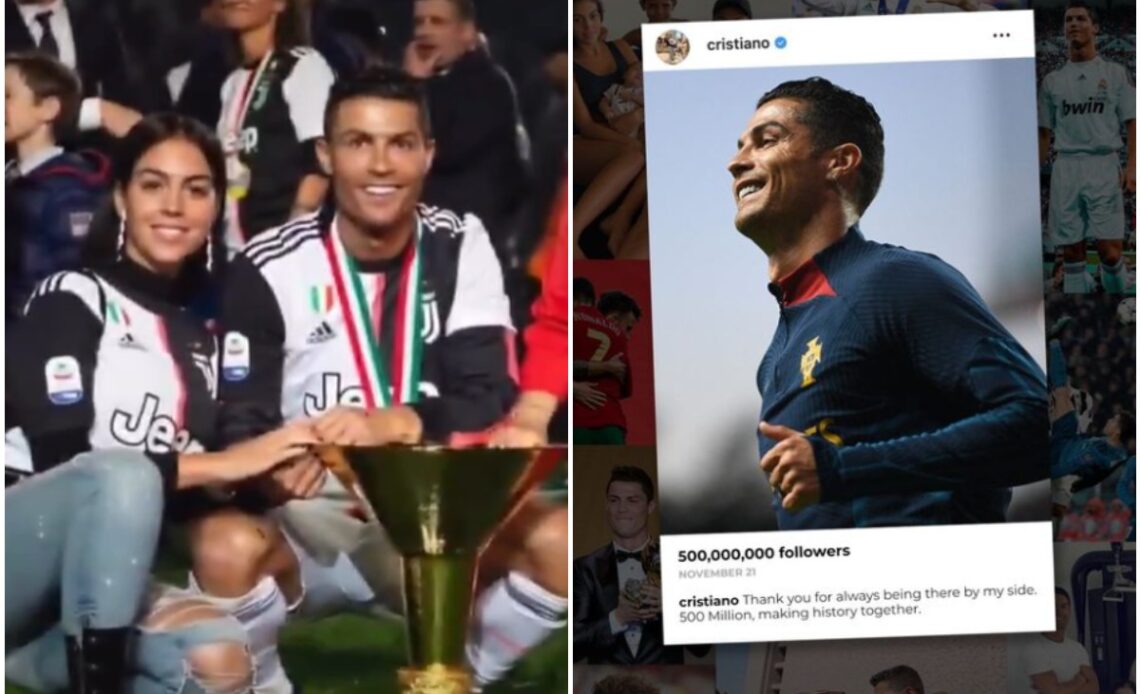 Ronaldo Instagram 500 million followers post