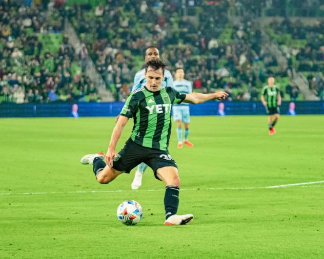 Midfielder Jared Stroud with Austin FC